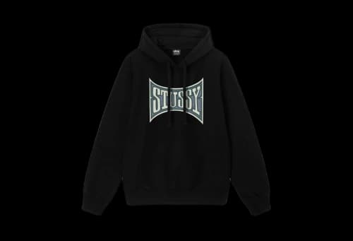 Stussy Champion Pigment Dyed Hoodie Black (SS23)