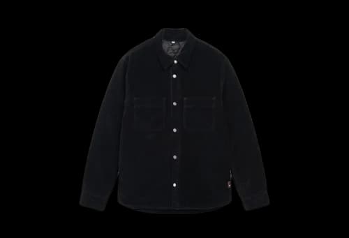 Stussy Cord Quilted Overshirt Black (FW22)