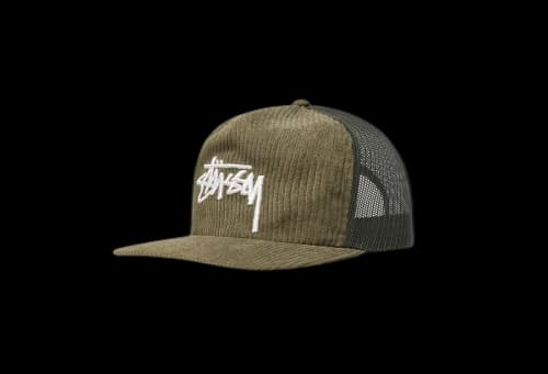Stussy Corduroy Trucker Cap Green (FW22)
