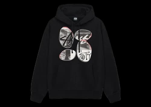 Stussy David Carson Vespa Hoodie Black