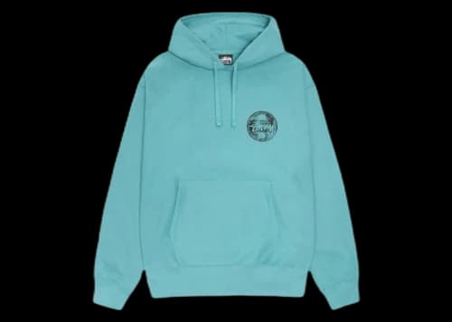 Stussy Dot Stamp Hoodie Ocean