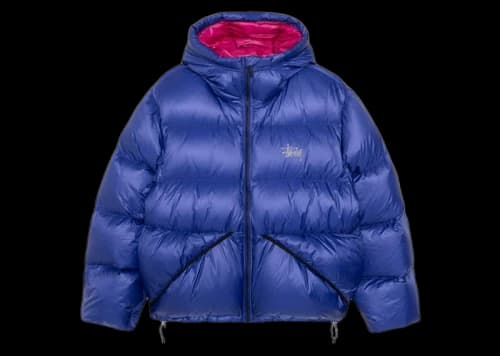 Stussy Down Micro Ripstop Parka Blue
