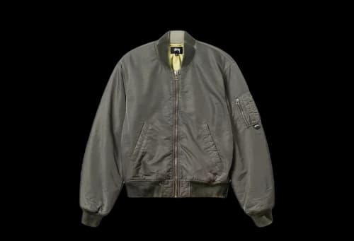 Stussy Dyed Nylon Bomber Stone (SS23)