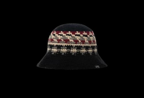 Stussy Fairisle Bucket Hat Black (FW22)