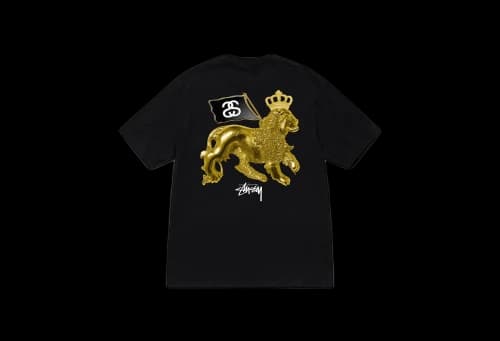Stussy Gold Lion Tee Black (SS23)