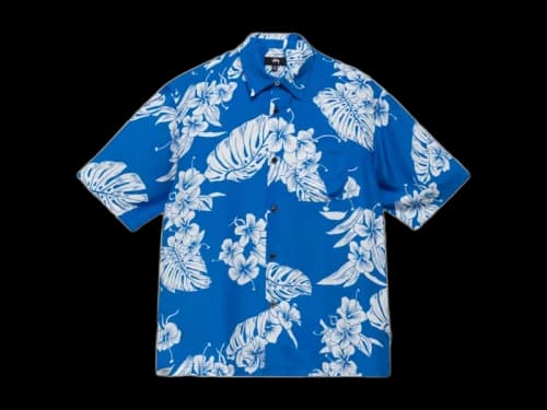 Stussy Hawaiian S/S Shirt Blue