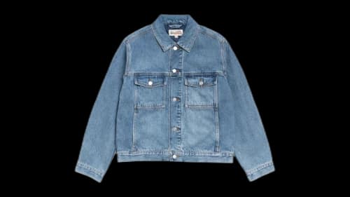 Stussy Lined Denim Trucker Indigo Stone Wash