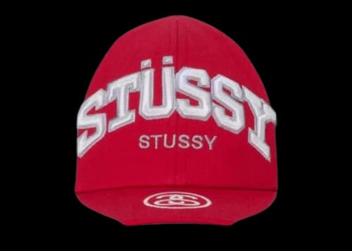 Stussy Low Pro Souvenir Strapback Hat Red