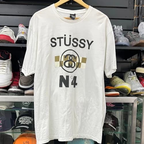 Stüssy N4 Checkerboard T-Shirt White