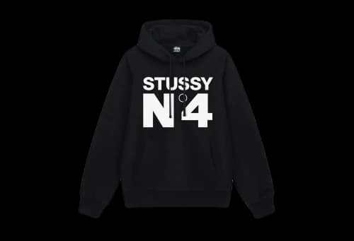 Stussy No.4 Hoodie Black (SS23)