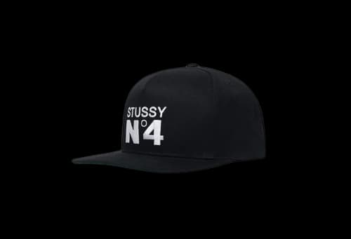 Stussy No.4 Point Crown Cap Black (FW22)