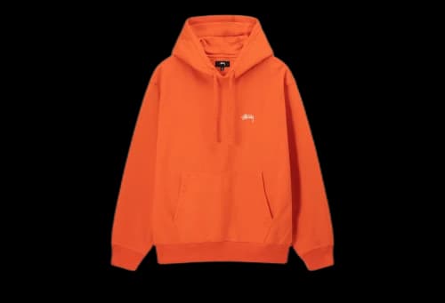 Stussy Overdid Stock Logo Hoodie Orange (SS23)