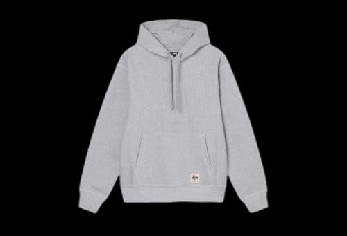 Stussy Overtired Stock Logo Hoodie Grey Heather (FW22)