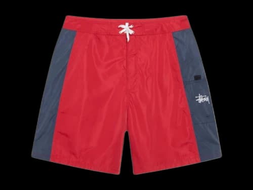 Stussy Paneled Board Short Red