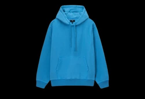 Stussy Pigment Dyed Fleece Hoodie Blue (SS23)