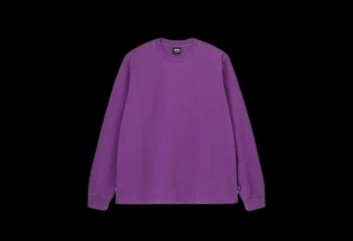 Stussy Pigment Dyed LS Crew Purple (SS23)