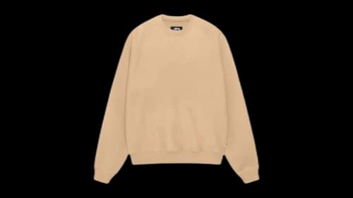Stussy Relaxed Crew Khaki
