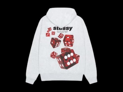 Stussy Rollers Hoodie Ash Heather