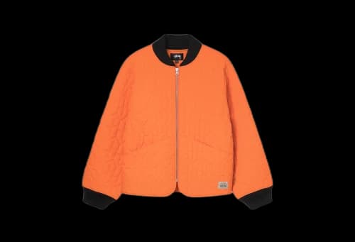 Stussy S Quilted Liner Jacket Orange (FW22)