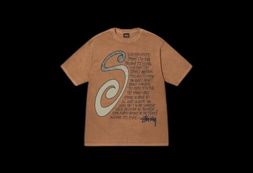 Stussy S Talk Pigment Dyed Tee Brown (FW22)