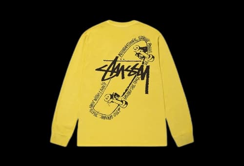 Stussy Skate Posse Pigment Dyed LS Tee Butter (FW22)