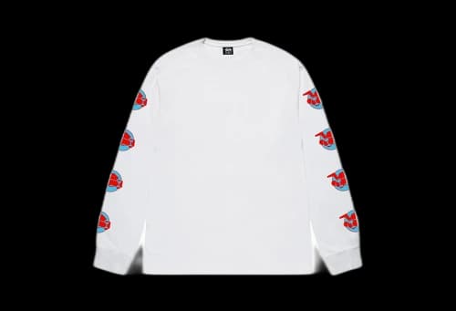 Stussy Skateman LS Tee White (FW22)