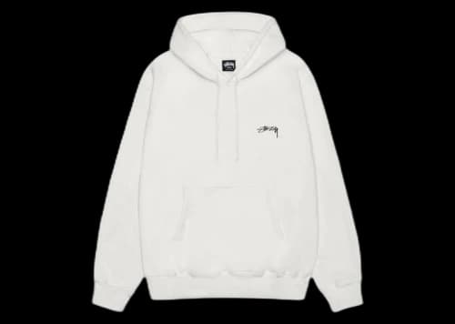 Stussy Smooth Stock Pigment Dyed Hoodie Natural
