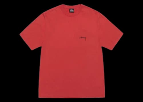 Stussy Smooth Stock Pigment Dyed Tee Guava