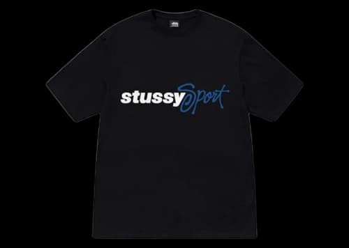 Stussy Sport Script Tee Black