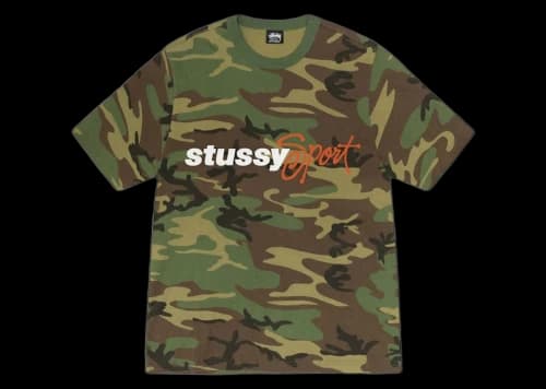 Stussy Sport Script Tee Camo