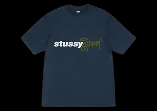 Stussy Sport Script Tee Navy