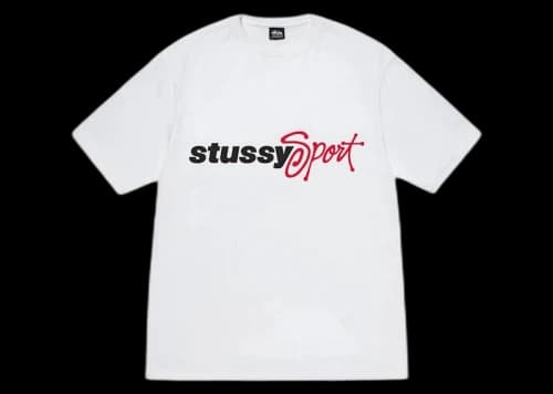 Stussy Sport Script Tee White