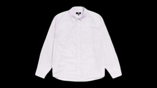 Stussy Standard Shirt Purple Stripe