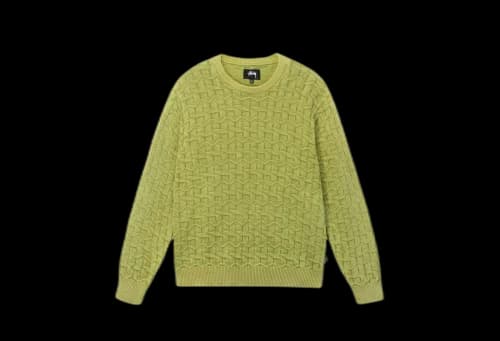 Stussy Strand Sweater Lime (FW22)