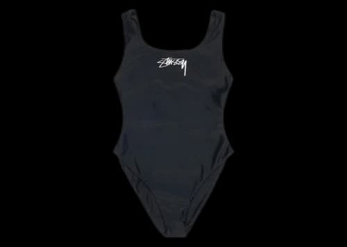 Stussy Surf Stock One Piece Swimsuit Black