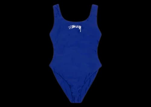 Stussy Surf Stock One Piece Swimsuit Blue