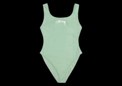 Stussy Surf Stock One Piece Swimsuit Sage