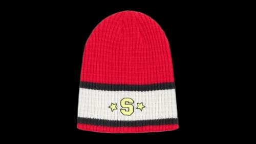 Stussy Varsity S Stripe Skullcap Cherry