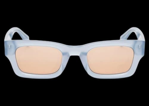 Stussy Vincent Sunglasses Slate Blue/Orange Lens