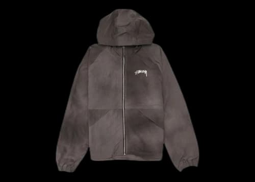 Stussy Wave Dye Beach Shell Jacket Black
