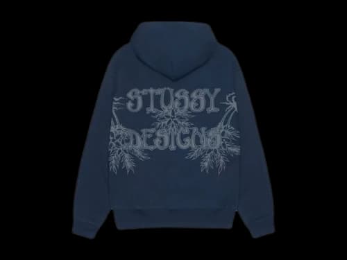 Stussy Wes Palms Hoodie Navy