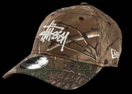 Stussy x New Era 9Twenty Basic Strapback Hat Realtree