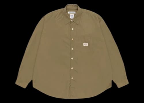 Stussy x Our Legacy Work Shop Borrowed Shirt Olive Nylon Ripstop