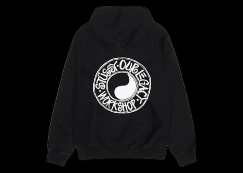 Stussy x Our Legacy Work Shop Buana Pigment Dyed Hoodie Black
