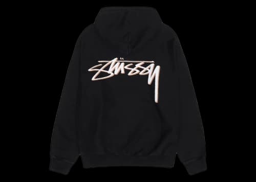 Stussy x Our Legacy Work Shop Drop Shadow Pigment Dyed Hoodie Black