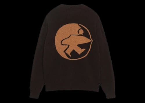 Stussy x Our Legacy Work Shop Knitted Roundneck Sweater Dark Brown Surfman