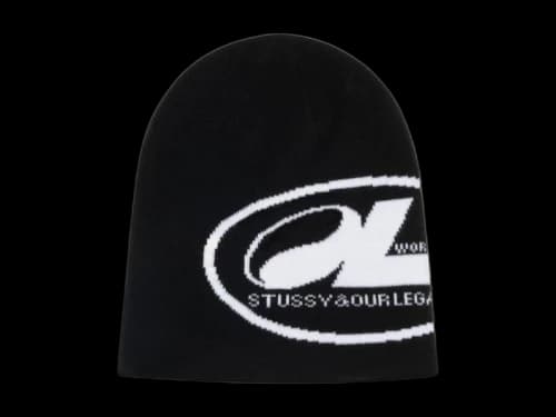 Stussy x Our Legacy Work Shop Oval Skullcap Black