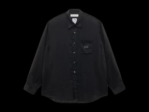 Stussy x Our Legacy Work Shop Shirt Black Cotton Silk