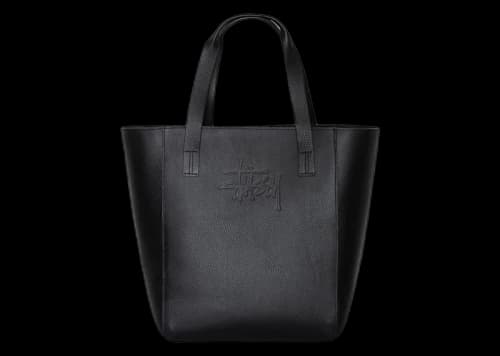 Stussy x Our Legacy Work Shop Work Tote Black Leather