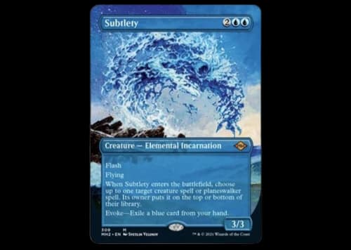 Subtlety (Borderless) Magic: The Gathering TCG Modern Horizons 2 Mythic #309 (Ungraded)